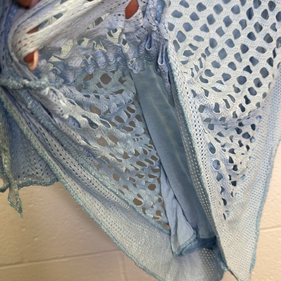 Aquavita Light Blue Mesh Top - Picture 3 of 5